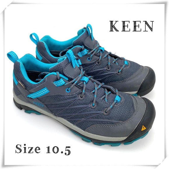 KEEN Marshall WP Hiking Shoe in Gray with Blue Size 10.5 Style 1011530 - Picture 1 of 10